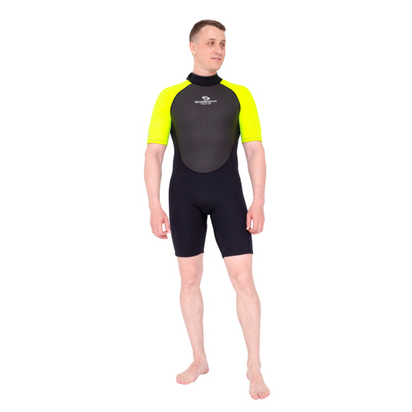 Гидрокостюм Hawaii Shorty 3 мм (Мужской; M; Желтый)